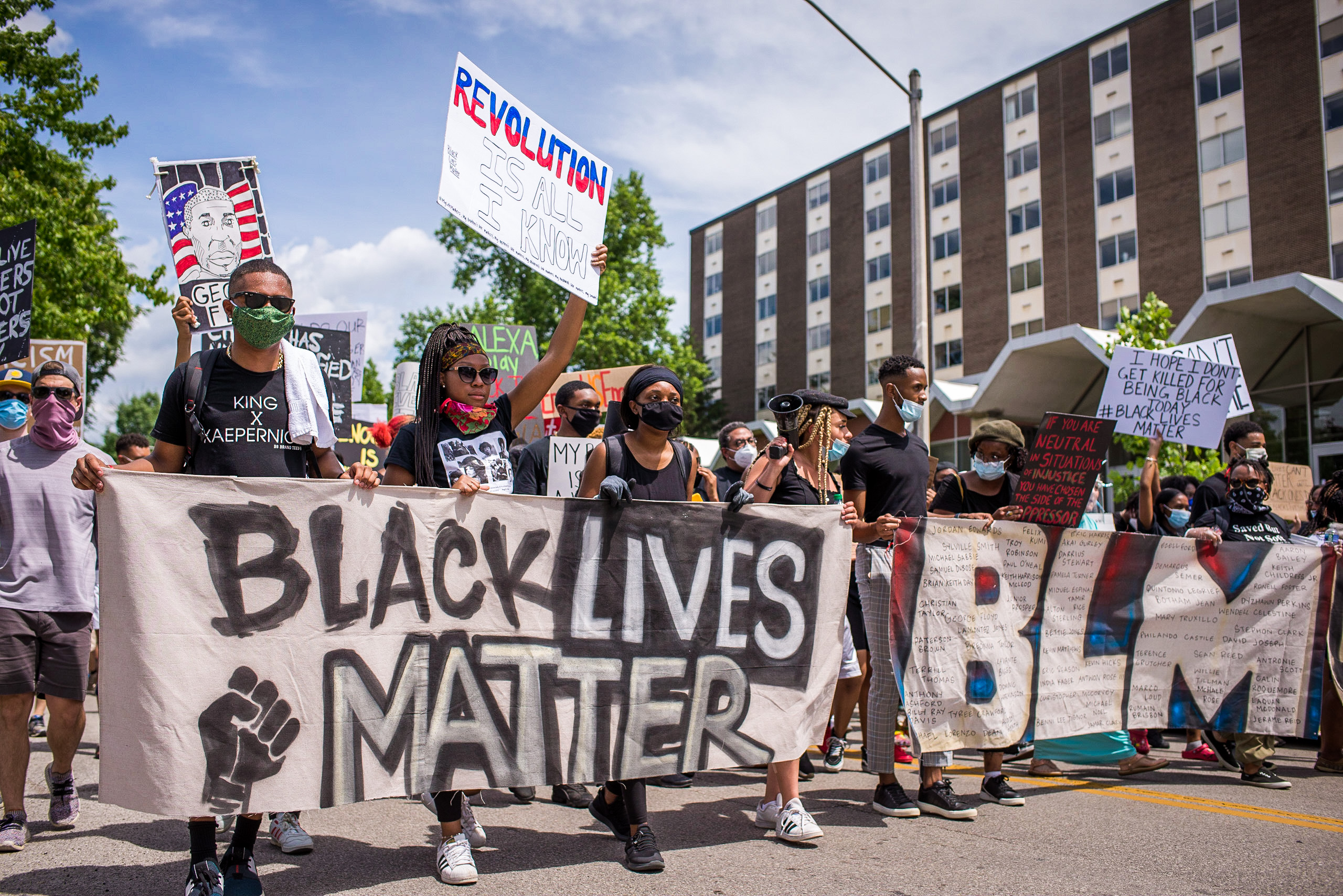 Bloomington’s ‘Enough’ Protest & March Draws Thousands Decrying Racial Injustice